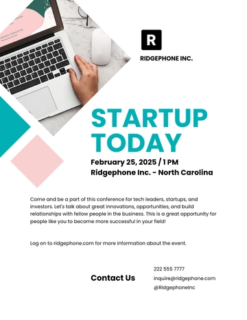 Free Startup Event Flyer Template to Edit Online | Template.net