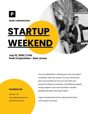 Free Startup Weekend Flyer Template to Edit Online | Template.net