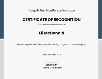 Free Training Course Certificate Template to Edit Online