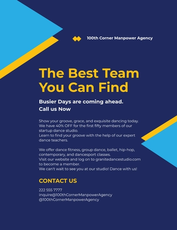Free Agency Business Flyer Template to Edit Online