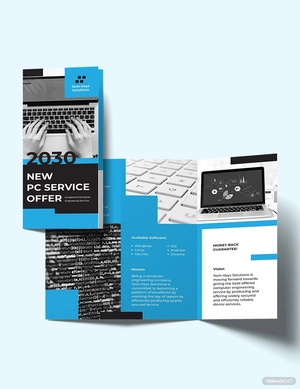 Computer Engineering Tri-Fold Brochure Template
