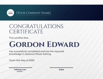 Free Congratulations Certificate for Students Template to Edit Online