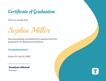 Free Graduation Completion Congratulations Certificate Template to Edit Online | Template.net