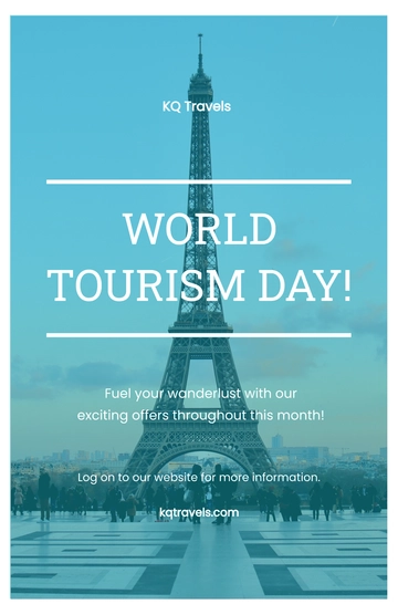 Free World Tourism Day Poster Template to Edit Online