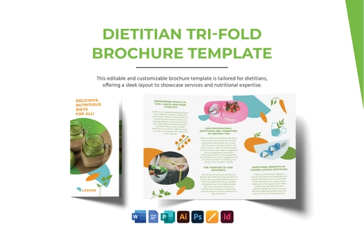 Dietitian Tri-Fold Brochure Template Dietitian Tri-Fold Brochure Template