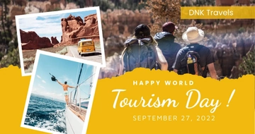 Free World Tourism Day Facebook Post Template to Edit Online