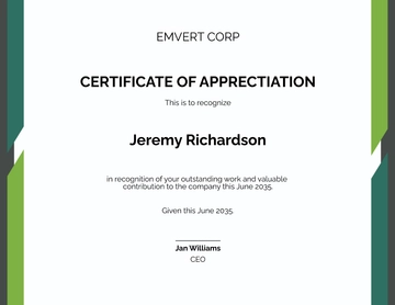 Free Thank You Certificate Template to Edit Online