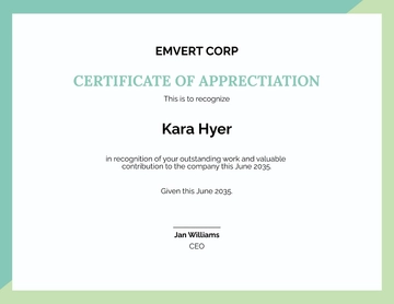 Free Thank You Award Certificate Template to Edit Online