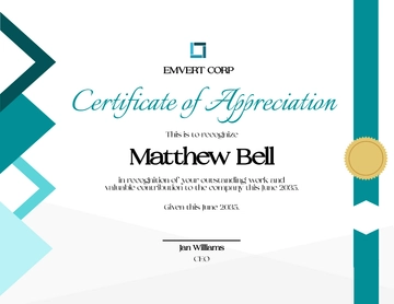 Free Employee Thank You Certificate Template to Edit Online