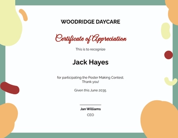 Free Thank You Certificate For Kids Template to Edit Online