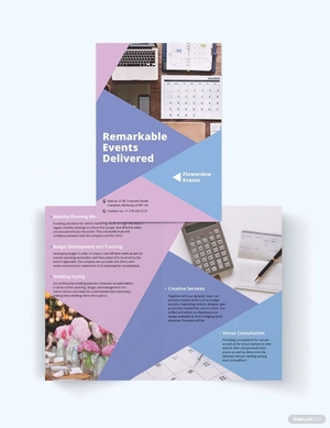 Event Planning Bi-Fold Brochure Template