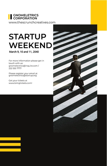 Free Startup Weekend Poster Template to Edit Online
