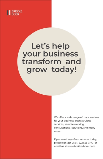 Free Data Startup Poster Template to Edit Online