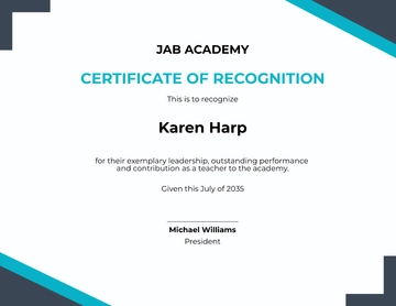 Free Teacher Leadership Certificate Program Template to Edit Online