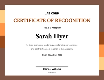 Free Academy Leadership Certificate Template to Edit Online