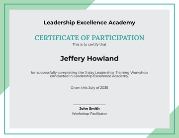Free Blank Training Certificate Template to Edit Online