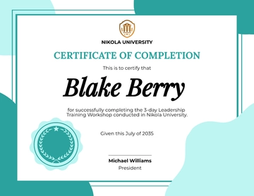 Free Business School Certificate Template to Edit Online