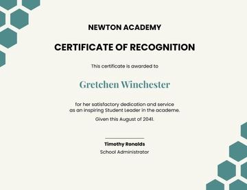 Free Certificate in School Management and Leadership Template to Edit Online