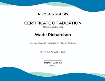 Free Adoption Birth Certificate Template to Edit Online