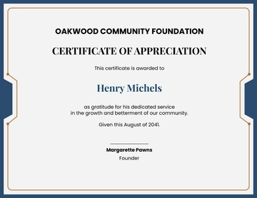 Free service certificate of appreciation Template to Edit Online