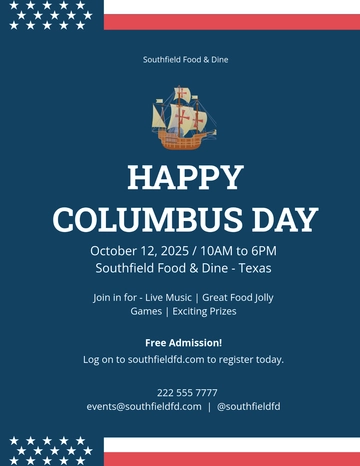 Free Columbus Day Flyer Template to Edit Online | Template.net