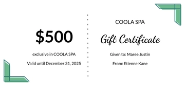 Free Beauty Salon Gift Certificate Template to Edit Online