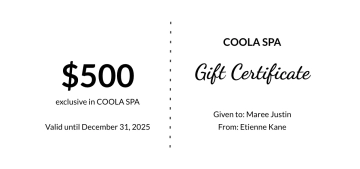 Free Spa Executive Massage Gift Certificate Template to Edit Online