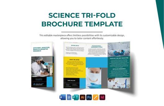 Science Tri-Fold Brochure Template