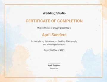 Free Wedding Photography Certificate Template to Edit Online Free Wedding Photography Certificate Template to Edit Online