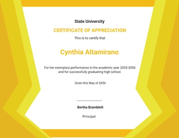 Free Graduation Ceremony Certificate Template to Edit Online