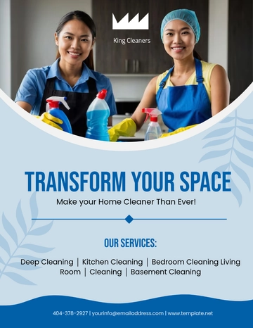 Free Colorful House Cleaning Service Flyer Template to Edit Online | Template.net