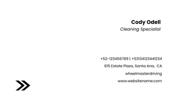 Free Professional Cleaning Service Business Card Template to Edit Online
