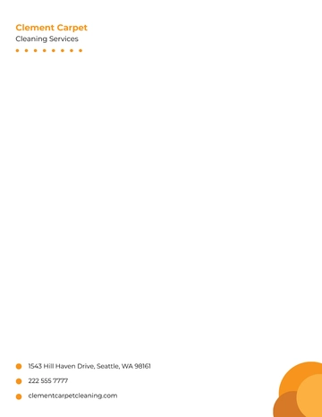 Free Carpet Cleaning Letterhead Template to Edit Online