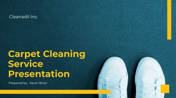Free Carpet Cleaning Service Presentation Template to Edit Online