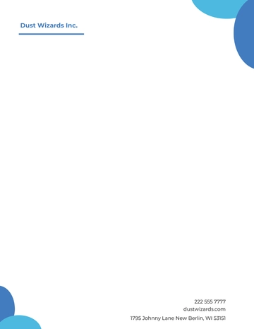 Free Sample Cleaning Services Letterhead Template to Edit Online