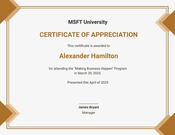 Free University Program Certificate Template to Edit Online