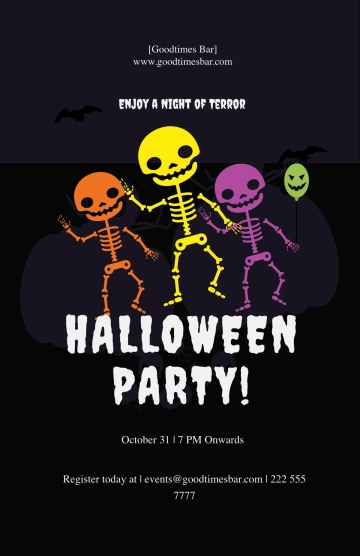 Free Halloween Party Poster Template to Edit Online