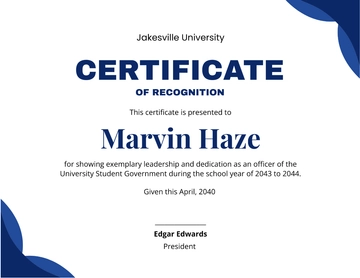 Free University Certificate Template to Edit Online