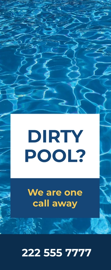 Free Pool Cleaning Company Door Hanger Template to Edit Online