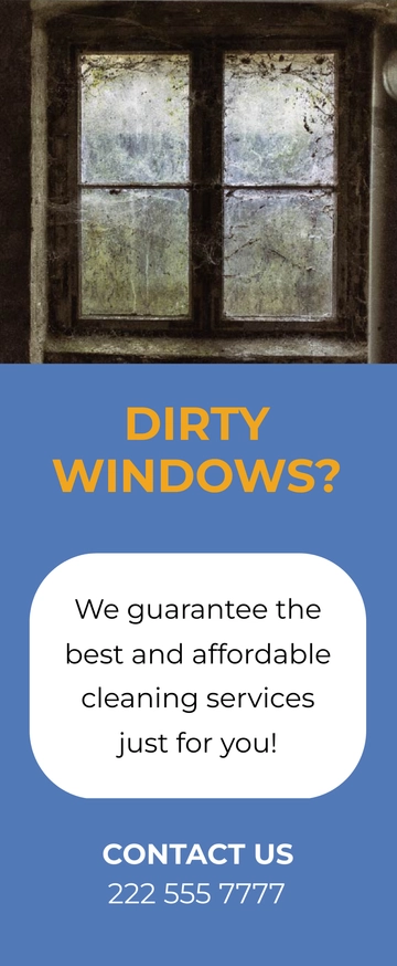 Free Window Cleaning Door Hanger Template to Edit Online