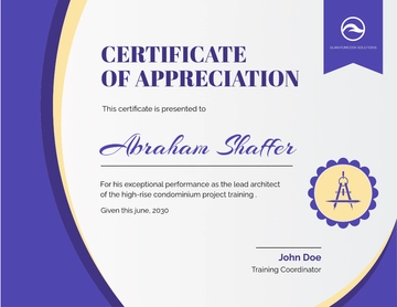 Free Project Training Management Certificate Template to Edit Online