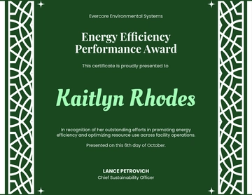 Free Energy Performance Certificate Template to Edit Online