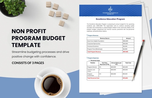 Nonprofit Program Budget Template