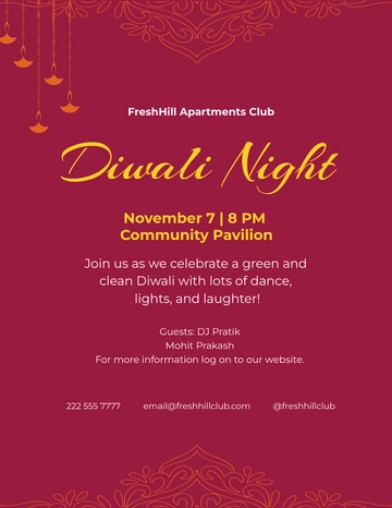 Free Diwali Flyer Template to Edit Online | Template.net