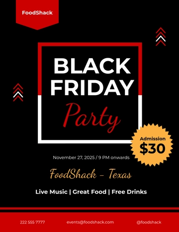 Free Black Friday Party Flyer Template to Edit Online | Template.net