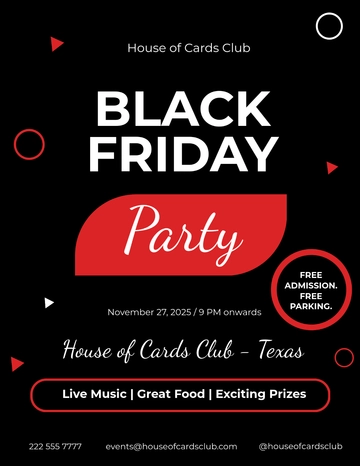 Free Black Friday Club Flyer Template to Edit Online | Template.net