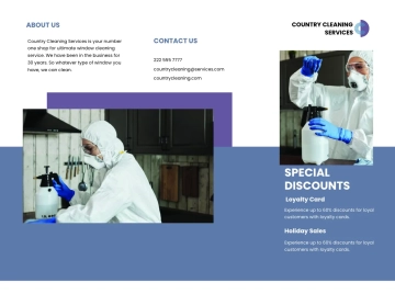 Free Window Cleaning Service Brochure Template to Edit Online