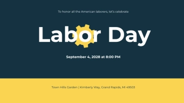 Free Labor Day YouTube Video Thumbnail Template to Edit Online