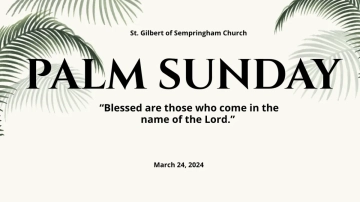 Free Palm Sunday YouTube Thumbnail Template to Edit Online