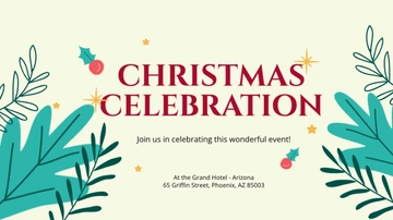 Free Christmas Youtube Thumbnail Template to Edit Online